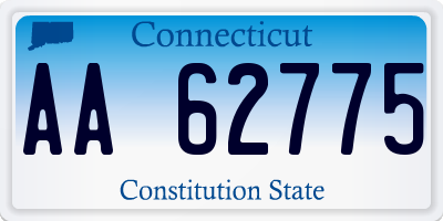 CT license plate AA62775
