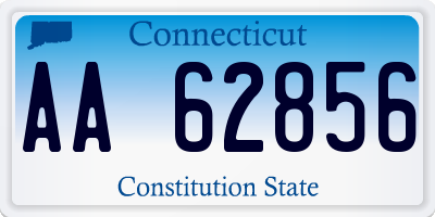 CT license plate AA62856