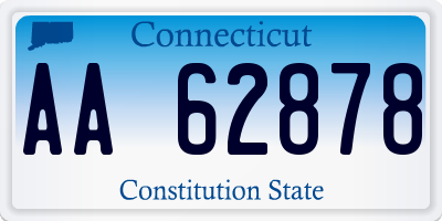 CT license plate AA62878