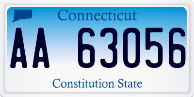 CT license plate AA63056