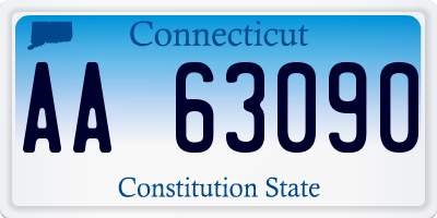 CT license plate AA63090