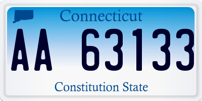 CT license plate AA63133