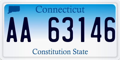 CT license plate AA63146