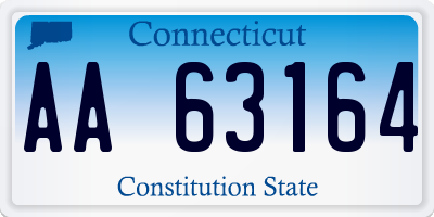 CT license plate AA63164