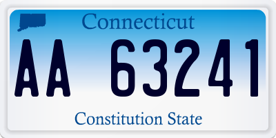 CT license plate AA63241