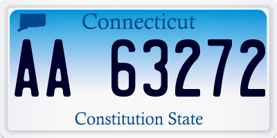 CT license plate AA63272