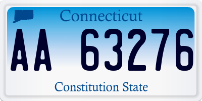 CT license plate AA63276