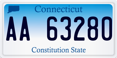 CT license plate AA63280