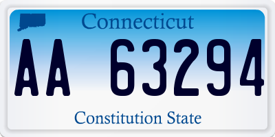 CT license plate AA63294