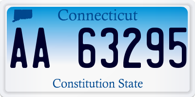 CT license plate AA63295