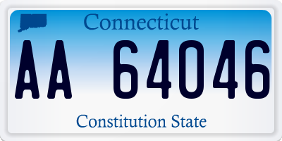 CT license plate AA64046