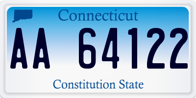 CT license plate AA64122