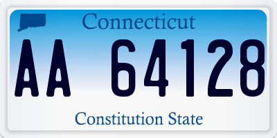 CT license plate AA64128