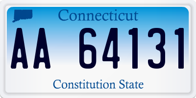 CT license plate AA64131