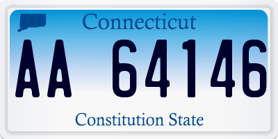 CT license plate AA64146