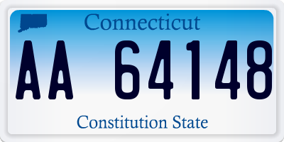 CT license plate AA64148