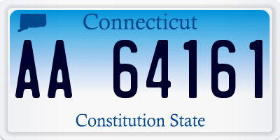 CT license plate AA64161