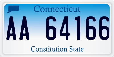 CT license plate AA64166