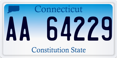 CT license plate AA64229