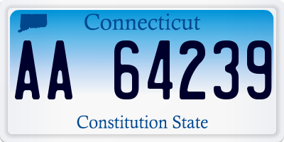 CT license plate AA64239