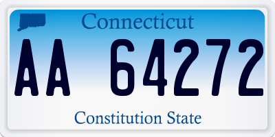 CT license plate AA64272