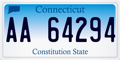 CT license plate AA64294