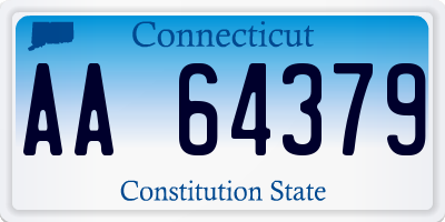 CT license plate AA64379