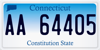 CT license plate AA64405