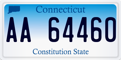 CT license plate AA64460