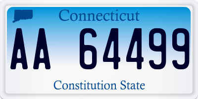 CT license plate AA64499