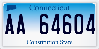 CT license plate AA64604