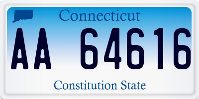 CT license plate AA64616