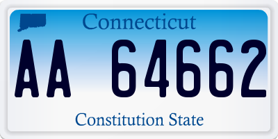 CT license plate AA64662