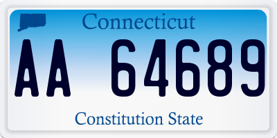 CT license plate AA64689