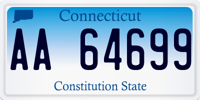 CT license plate AA64699