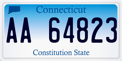 CT license plate AA64823