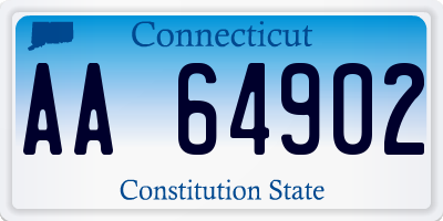 CT license plate AA64902