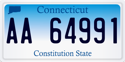 CT license plate AA64991