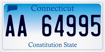 CT license plate AA64995