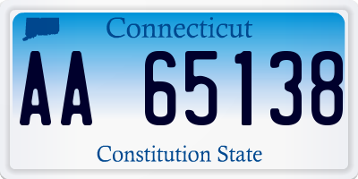 CT license plate AA65138