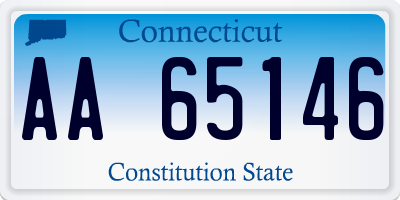 CT license plate AA65146