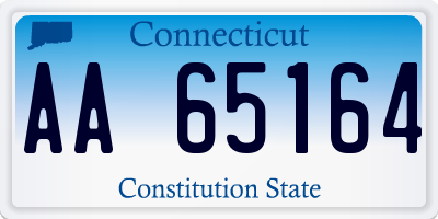 CT license plate AA65164