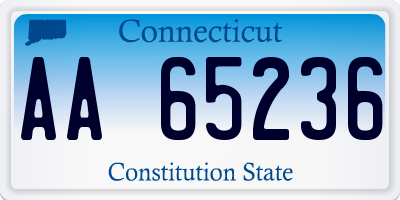 CT license plate AA65236