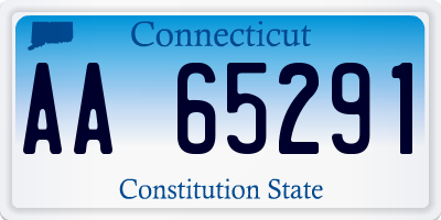 CT license plate AA65291