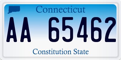 CT license plate AA65462