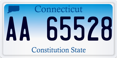 CT license plate AA65528