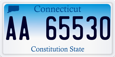 CT license plate AA65530