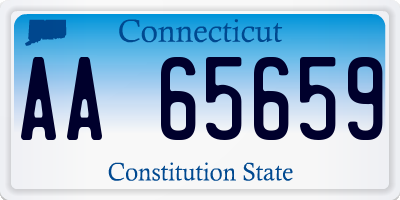 CT license plate AA65659