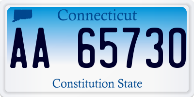 CT license plate AA65730