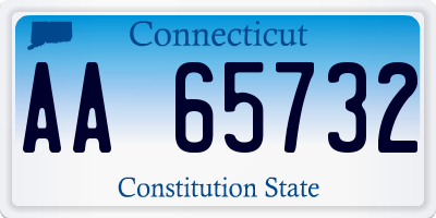 CT license plate AA65732